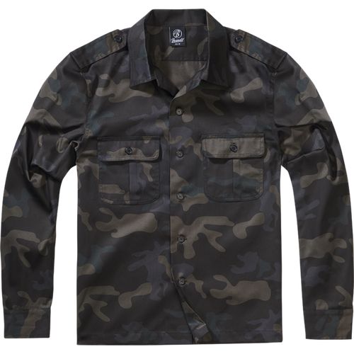 Brandit Košile US Hemd 1/1 darkcamo 7XL